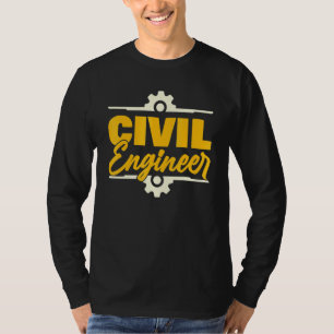 Klassisk Retro Vintage Design Civilingenjör Män Kv T Shirt
