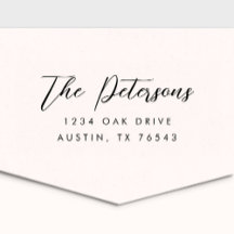 Klassisk Returadress för calligrafi