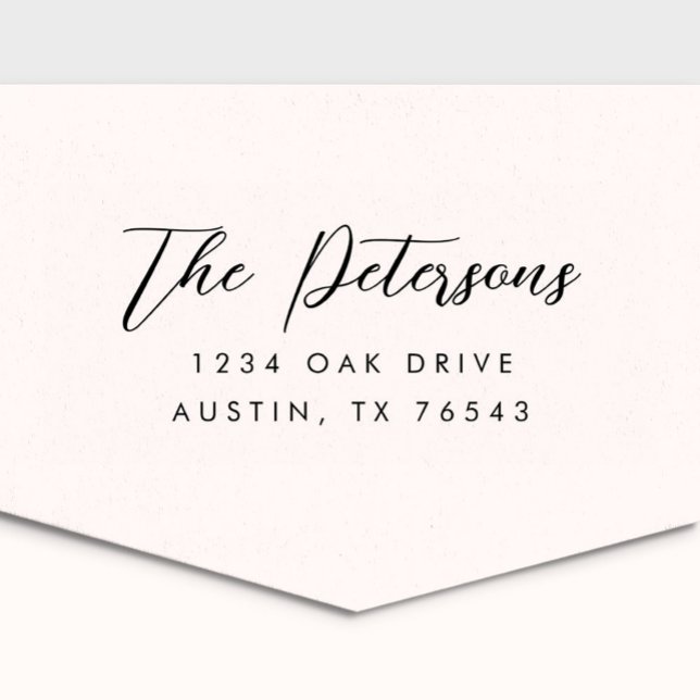 Klassisk Returadress för calligrafi Självfärgande Stämpel (Skapare uppladdad)