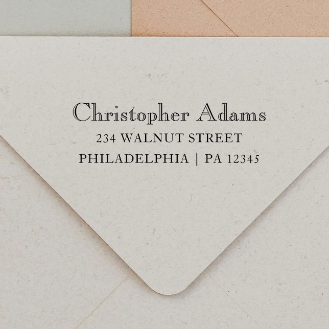 Klassisk Returadress för serietypgrafi Självfärgande Stämpel (Skapare uppladdad)