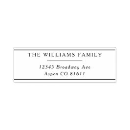 Klassisk Returadress för tidrapport Självfärgande Stämpel