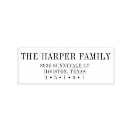 Klassisk Returadress Frimärke Stämpel