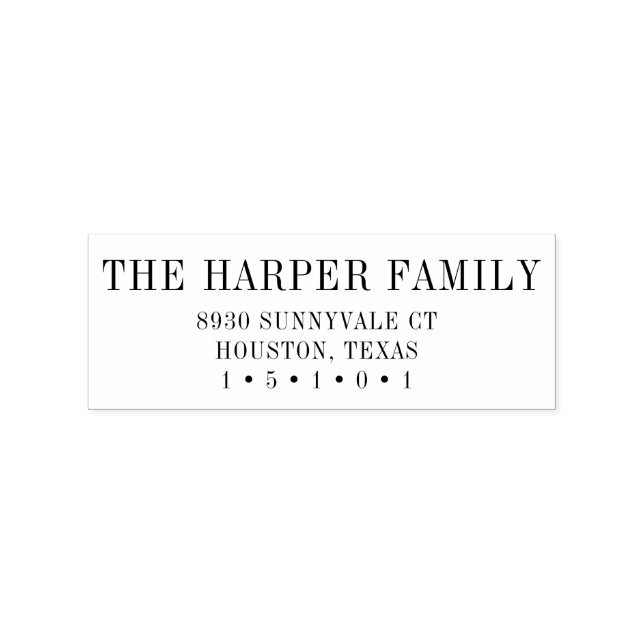 Klassisk Returadress Frimärke Stämpel (Tryck)