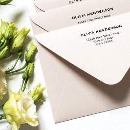 Klassisk Returadress och Elegant Självfärgande Stämpel