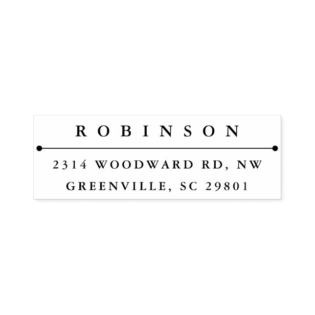 Klassisk Returadress Självfärgande Stämpel (Design)