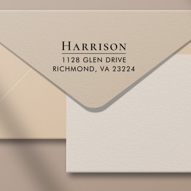 Klassisk returadress självfärgande stämpel (Add a touch of sophistication and elegance to every envelope with minimal effort)