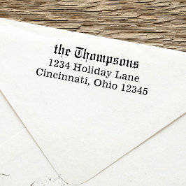 Klassisk Returadress-typgrafi Självfärgande Stämpel