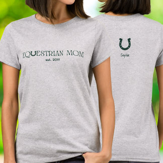 Klassisk ridmom etablerat år hästsko t shirt