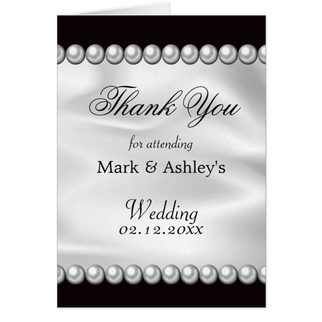 Klassisk ritning med pärlor hälsningskort (Framsidan)