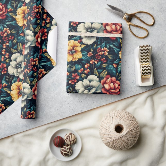 Klassisk Ro-blomning Papper för alla Presentpapper (Hantverk)