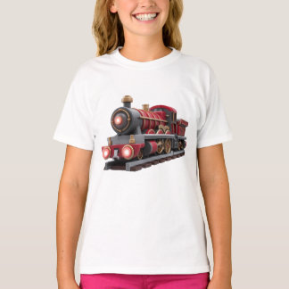 Klassisk röd ånglokomotiv – Äventyrs T-Shirt för b