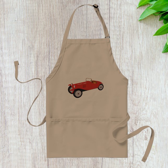 Klassisk röd bil Apron Förkläde (Skapare uppladdad)