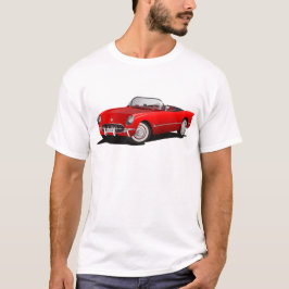 Klassisk röd bil t-shirt