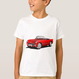 Klassisk röd bil t shirt
