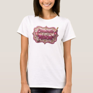 Klassisk röd CHAMPAGNE ÄR MIN MEDICIN Slogan T-shi T Shirt