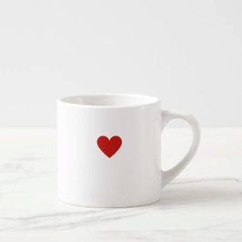 Klassisk röd enkel modern minimalistisk chic kärle espressomugg