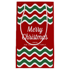 Klassisk röd och Grönt Rand God jul