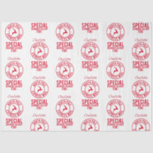 Klassisk röd och vit Namn från Nordpolen