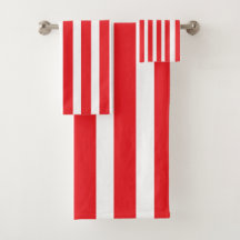 Klassisk röd och vit stripe-förslutning