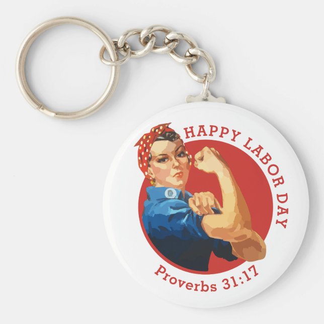 Klassisk röd ROSIE-KÖRREN Nyckelring (Framsidan)