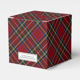 Klassisk röd tartan-helg presentaskar