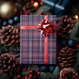Klassisk röd tartanrutig – Tidlös och elegant Presentpapper