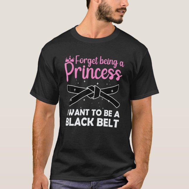 Klassisk rolig karate-design för kvinnor och flick t shirt (Framsida)