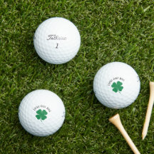 Klassisk Roligt "Lucky Golf Boll" i Klöver fyra Lö