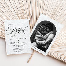 Klassisk romantisk kalligrafi bröllopsfoto
