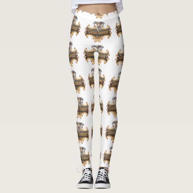 Klassisk romb leggings (Framsida)