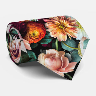 Klassisk romsk Blommigt Grooms Bröllop Slips