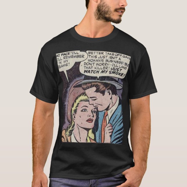 Klassisk romsk Tecknad på 1950-talet T Shirt (Framsida)