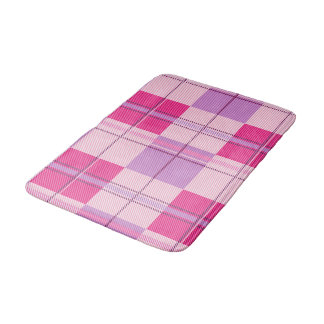 Klassisk Rosa Bär Rutig Estetik Badrumsmatta