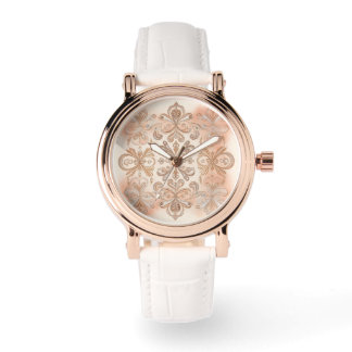 Klassisk, Rosa Guld Konstarbeten, Kvinnor eWatch K Armbandsur