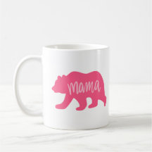 Klassisk Rosa Mamma Bear Mugg