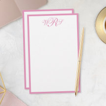 Klassisk rosa monogram