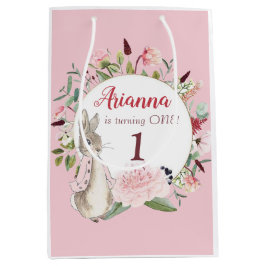 Klassisk Rosa Peter på Kaninens Blommigt Birthday