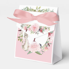 Klassisk Rosa Peter Rabbit Blommigt Birthday Presentaskar