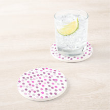 Klassisk Rosa Polka dots på vitt