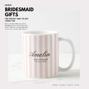Klassisk  Rosa Rand Maid of honor Mugg