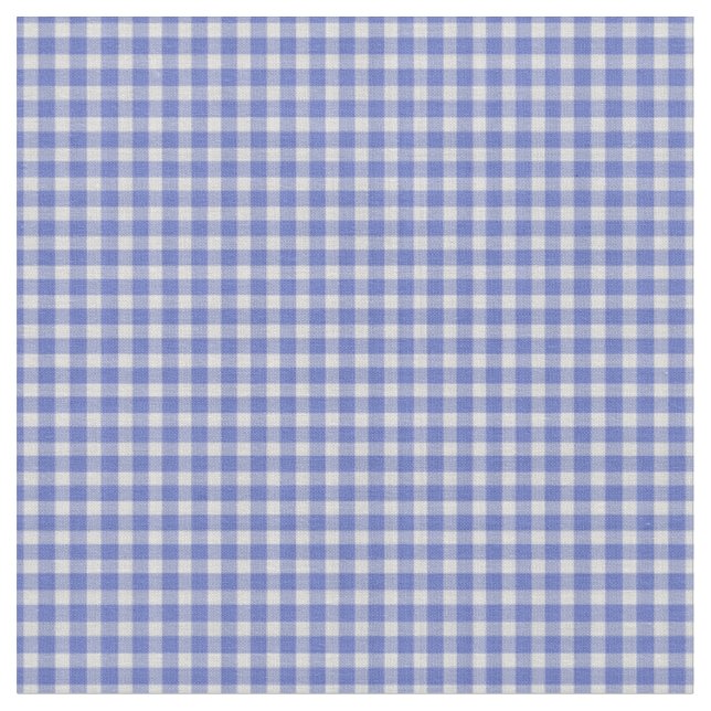 Klassisk Royalblå Gingham-ruta Tyg (Närbild)