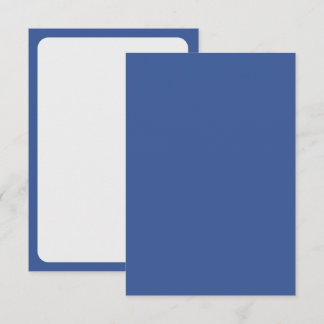 Klassisk RSVP-kort i Blått & Vitt – Kan anpassas OSA Kort