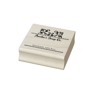 Klassisk Rulla Soap Label Wood Art Frimärke Stämpel