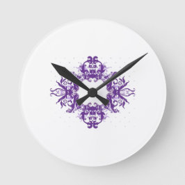 Klassisk rullande utsmyckning rund klocka