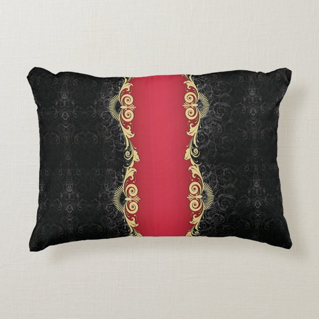 Klassisk rullningsdesign prydnadskudde (Framsidan)