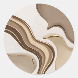 Klassisk rund dekal i snyggt grafik runt klistermärke