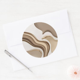 Klassisk rund dekal i snyggt grafik runt klistermärke