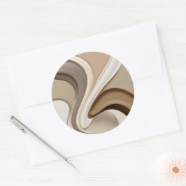 Klassisk rund dekal i snyggt grafik runt klistermärke
