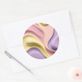 Klassisk rund dekal i stilren grafik runt klistermärke