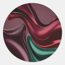 Klassisk rund dekal i stilren grafik runt klistermärke